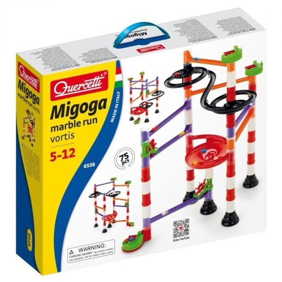 Quercetti  75 Pcs Migoga Marble Run Vortis New Sealed For Age 5-12 Years Old - Picture 1 of 13